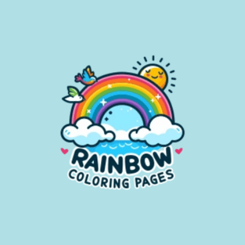 Rainbow Coloringpage