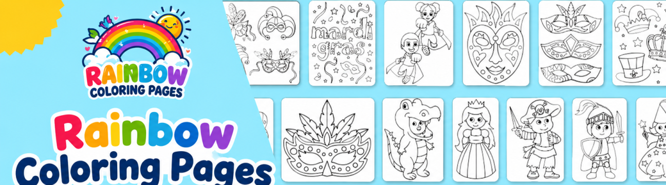 Rainbow Coloringpage